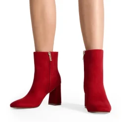 Suqare-Toe Block Heel Ankle Boots