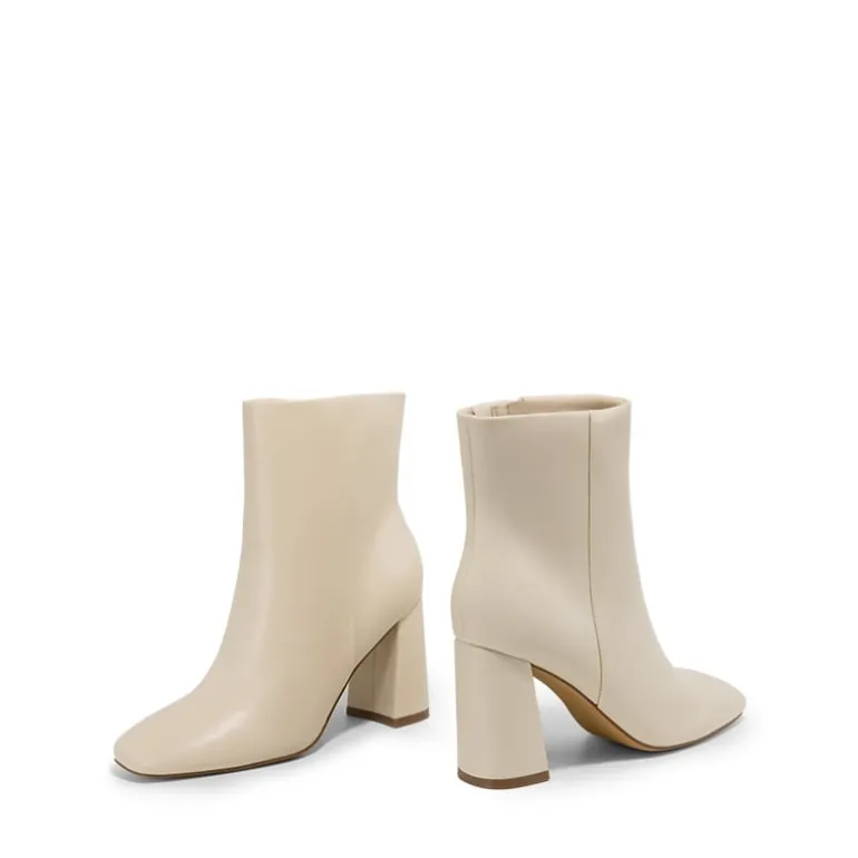 Suqare-Toe Block Heel Ankle Boots