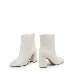 Suqare-Toe Block Heel Ankle Boots