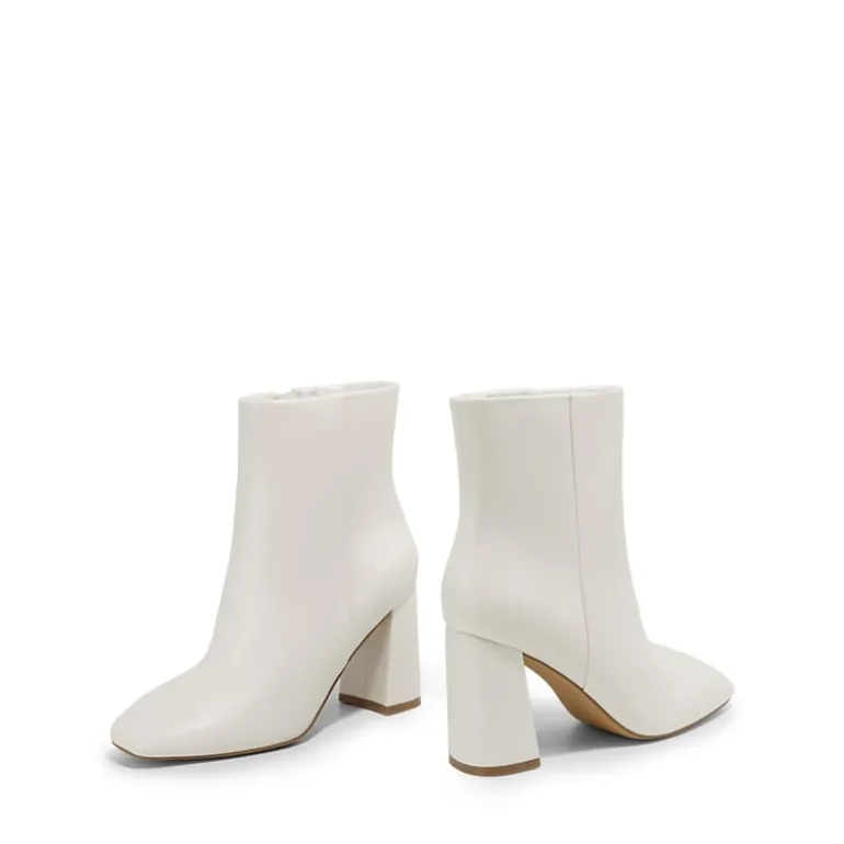 Suqare-Toe Block Heel Ankle Boots