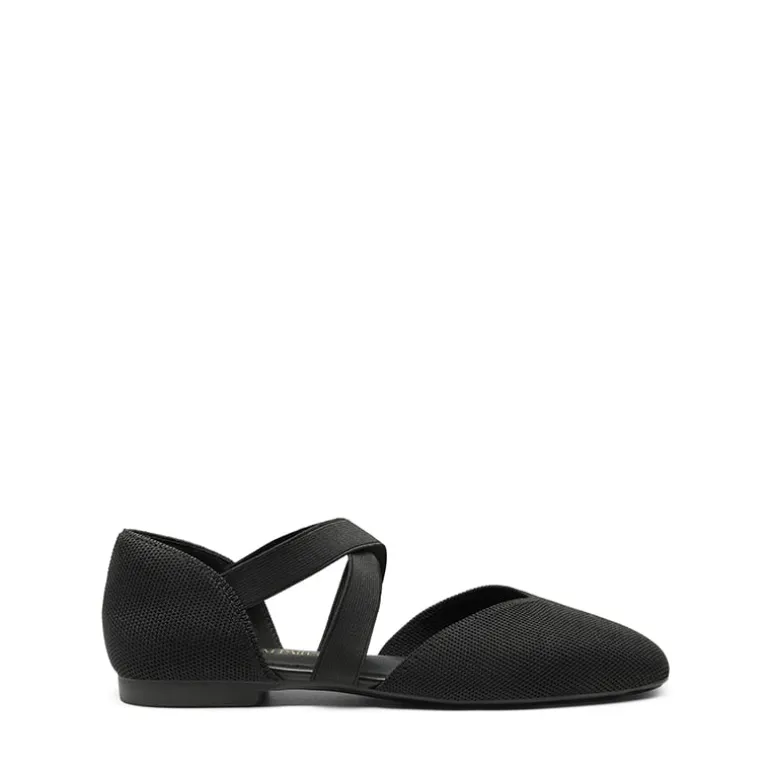 Sustainable Criss Cross Knit Ballet Flats