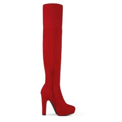 Thigh High Chunky Platform Boots