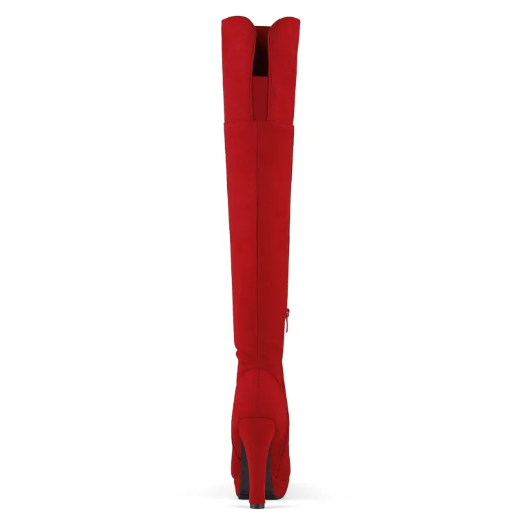 Thigh High Chunky Platform Boots