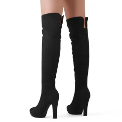 Thigh High Chunky Platform Boots
