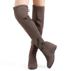 Thigh High Wedges Boots