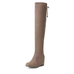 Thigh High Wedges Boots