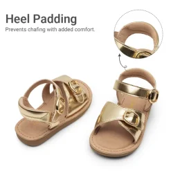 Toddler Girls’ Adjustable Strap Sandals