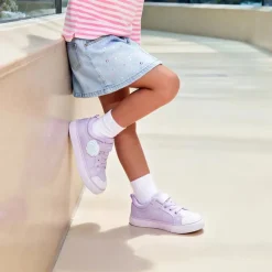 Toddler Girls’ Protective Rubber Toe Sneakers