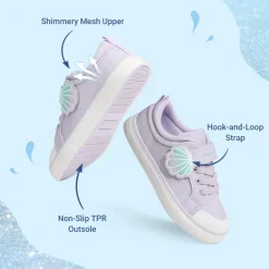 Toddler Girls’ Protective Rubber Toe Sneakers