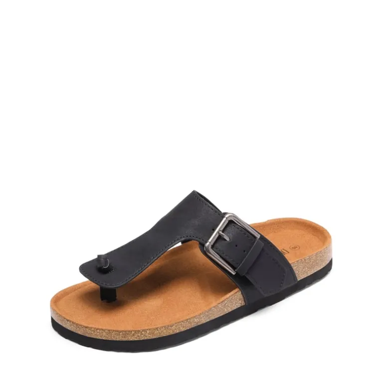 T-Strap Thong Flat Sandals