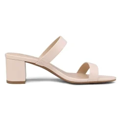 Two Strap Chunky Heel Sandals