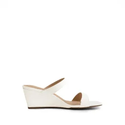 Two Strap Slip-On Wedge Sandals