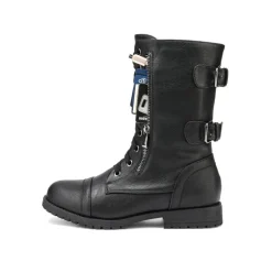 Utilitarian Ankle Mid Calf Combat Boots