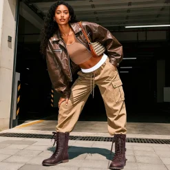 Utilitarian Ankle Mid Calf Combat Boots
