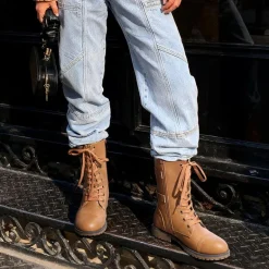 Utilitarian Ankle Mid Calf Combat Boots
