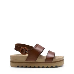 Vegan Leather Arch Support Platform Sandals