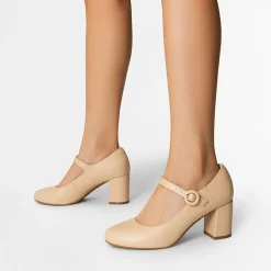 Vegan Leather Mary Jane Pumps