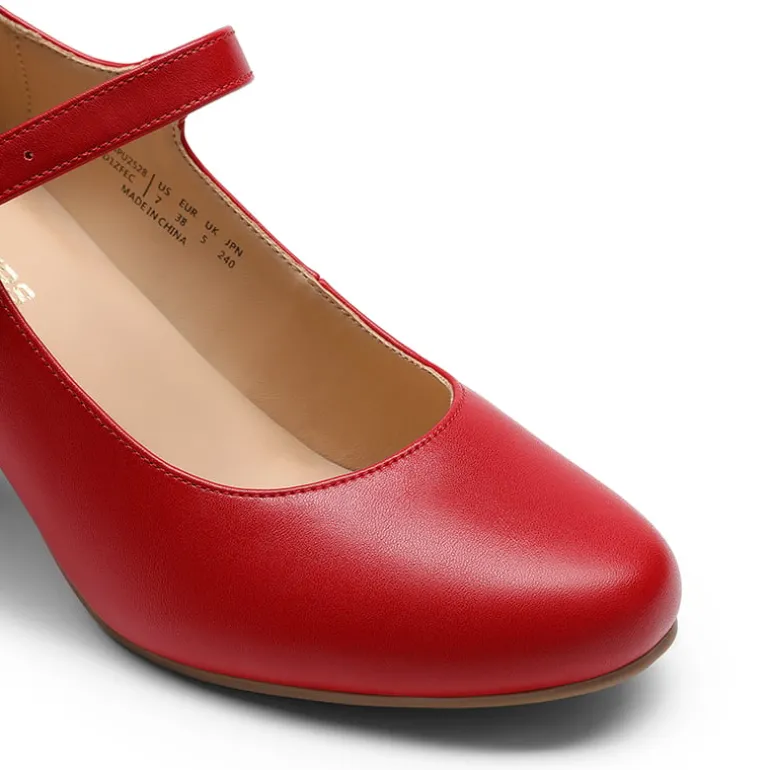 Vegan Leather Mary Jane Pumps