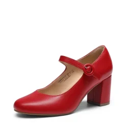 Vegan Leather Mary Jane Pumps