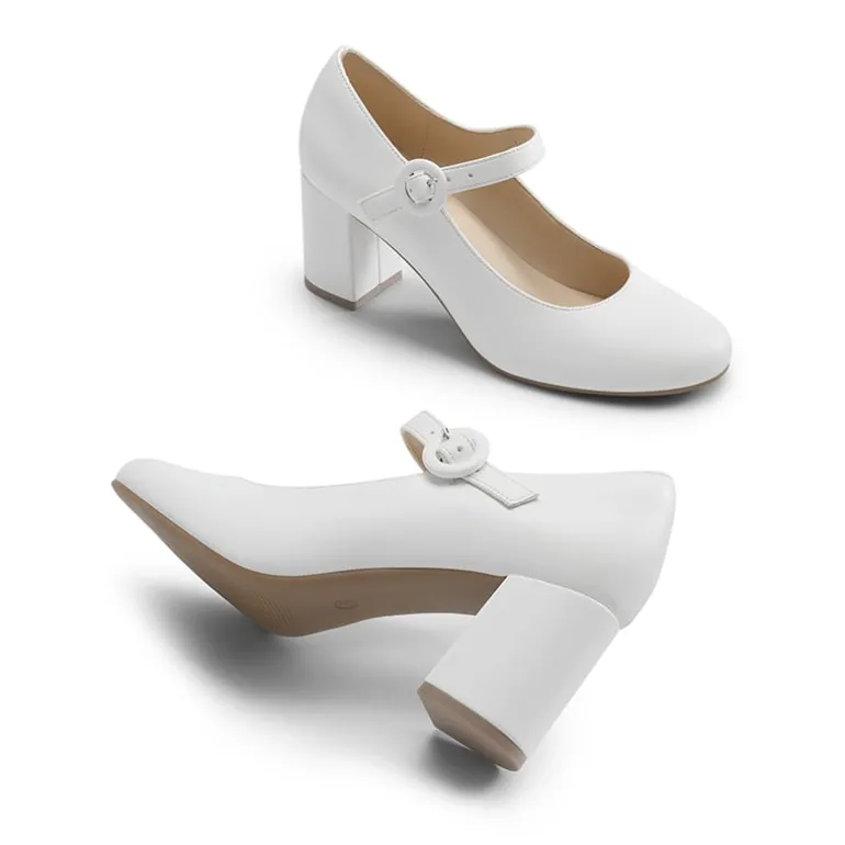 Vegan Leather Mary Jane Pumps
