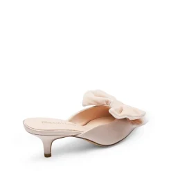Velvet Bow Kitten Heeled Mules