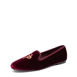 Velvet Embroidery Flats