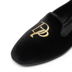Velvet Embroidery Flats