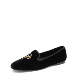 Velvet Embroidery Flats