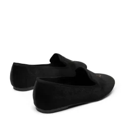 Velvet Embroidery Flats