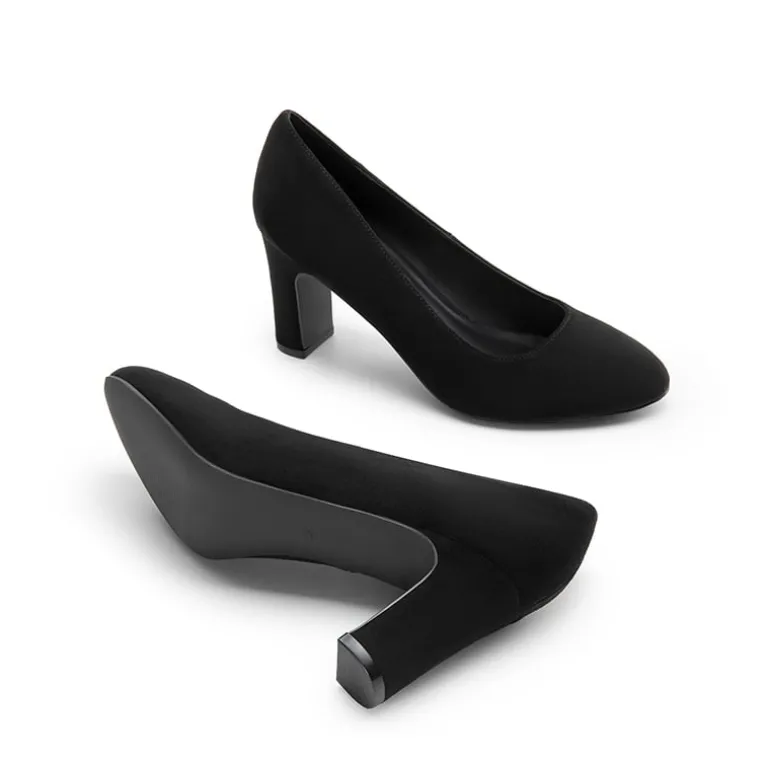 Versatile Classic Round Toe Block Heel Pumps