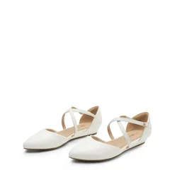 V-shaped Cutout Low Wedge Flats