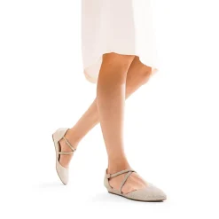 V-shaped Cutout Low Wedge Flats