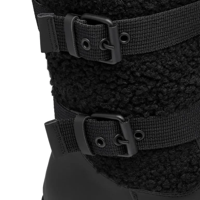 Waterproof Fur Lining Mid Calf Snow Boots