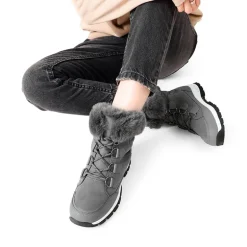 Waterproof Lace-Up Winter Snow Boots