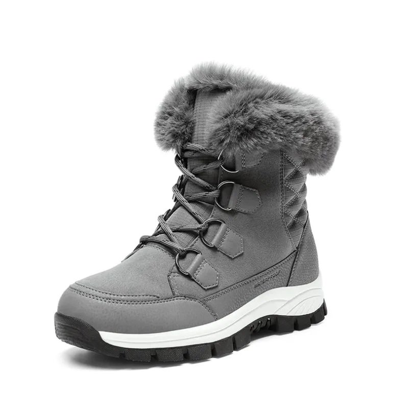 Waterproof Lace-Up Winter Snow Boots