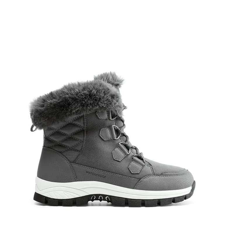 Waterproof Lace-Up Winter Snow Boots