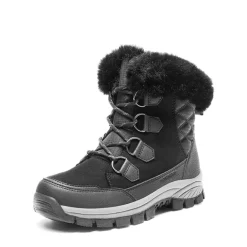 Waterproof Lace-Up Winter Snow Boots