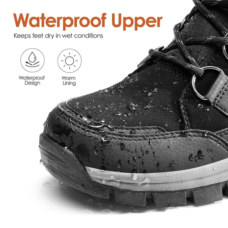 Waterproof Lace-Up Winter Snow Boots