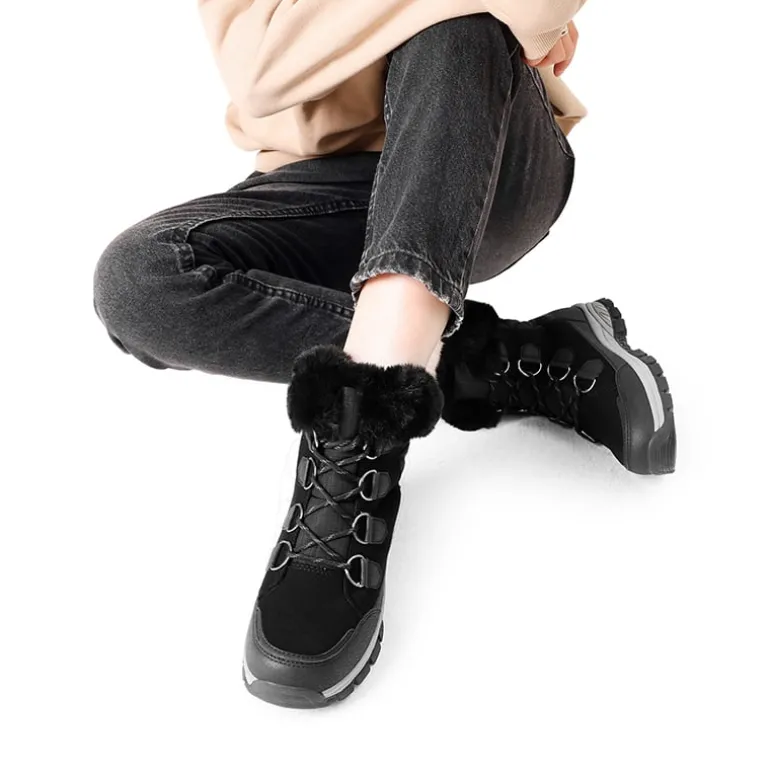 Waterproof Lace-Up Winter Snow Boots