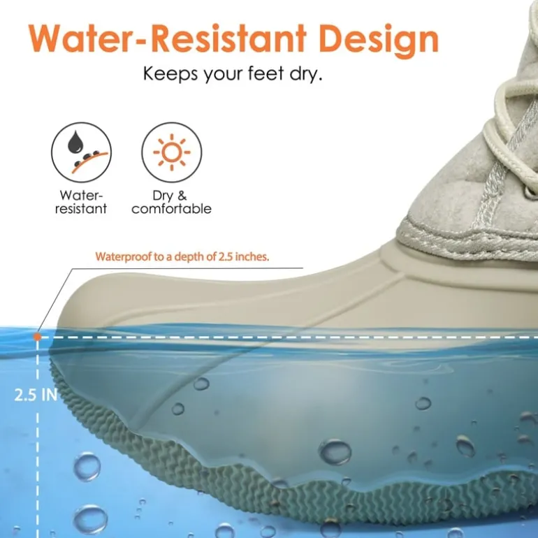 Waterproof Sherpa Snow Boots