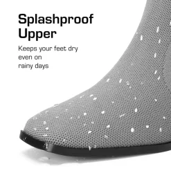 Water-Resistant Block Heel Knee High Boots