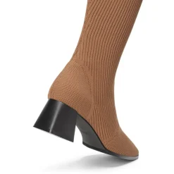 Water-Resistant Block Heel Knee High Boots