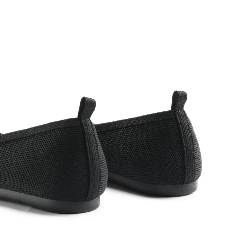 Water-Resistant Square-Toe Flats