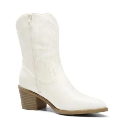 Western Chunky Heel Cowboy Ankle Boots