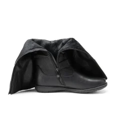 Wide Calf Knee High Faux Fur Boots