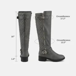 Wide Calf Knee High Riding Boots