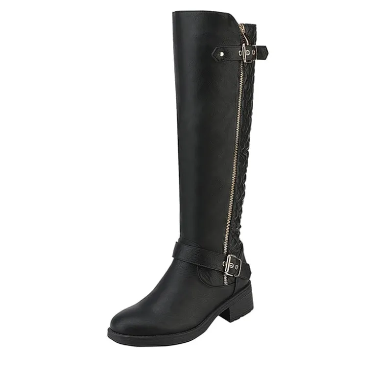 Wide Calf Knee High Riding Boots