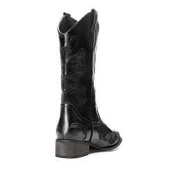Wide-calf Square Toe Embroidered Cowboy Boots