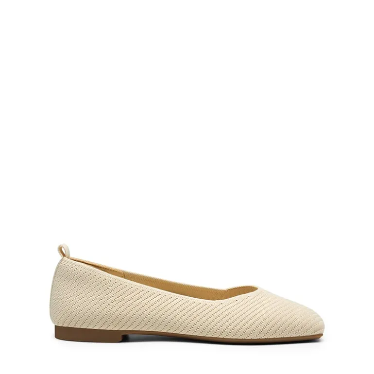 Wide-Toe Knit Flats