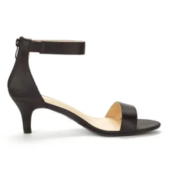 Wide Width Open Toe Kitten Heel Sandals